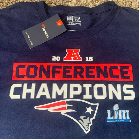 *New* New England Patriots Fantatics 2018 Conference Champs Shirt!! SZ XXL!!!’ - Picture 2 of 5